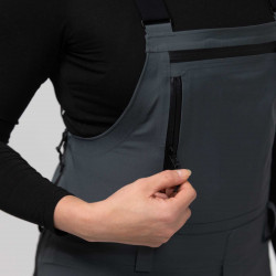Zippered external chest pocket