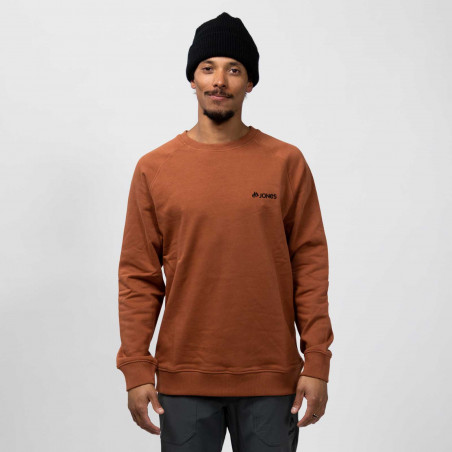 Jones Sierra Organic Cotton Crew Sweatshirt in the Stealth Black colorway