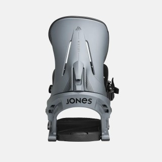 Jones Men's Mercury Snowboard Binding 2025 in the Navy Gray colorway - Highback view
