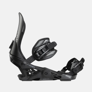 Jones Men's Orion Snowboard Binding 2025 in Eclipse Black colorway - Side view