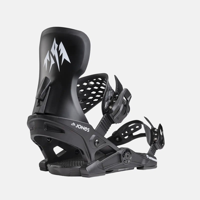 Jones Youth Asteroid Snowboard Binding 2025 in Stealth Black - Back view