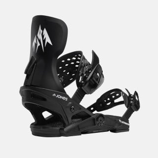 Jones Youth Asteroid Snowboard Binding 2025 in Stealth Black - Back view