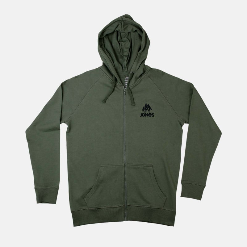 Truckee hoodie zip - green