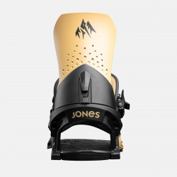 Jones Orion Snowboard Bindings featuring SkateTech, shown in Sierra Tan color, back view