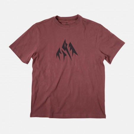 Mountain Journey organic cotton tee - vulcan red