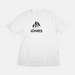 Truckee front side print organic cotton tee - white