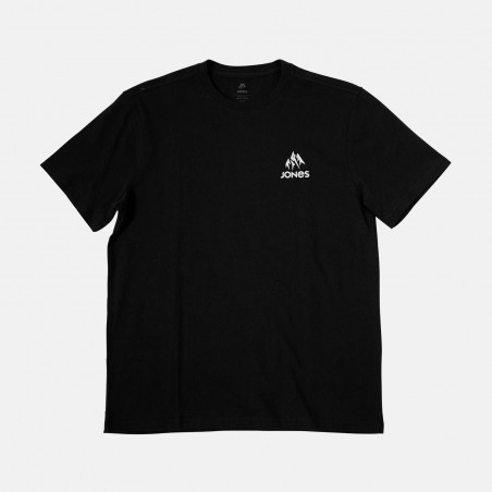 Truckee backside print organic cotton tee - Black - Front