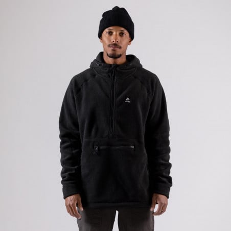 MTN Surf recycled fleece hoodie - Black