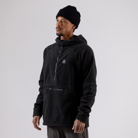 MTN Surf recycled fleece hoodie - Black