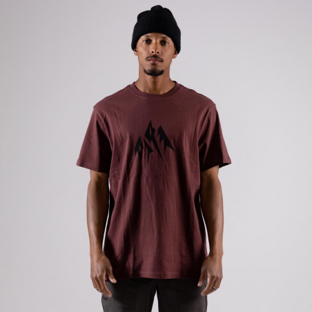 Mountain Journey organic cotton tee - vulcan red