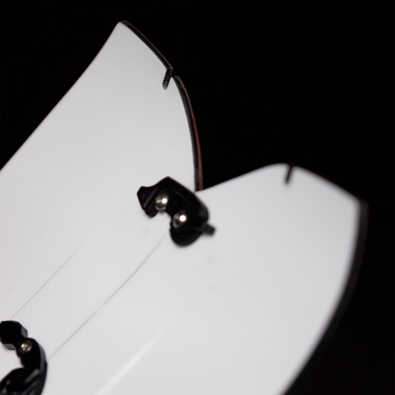 Jones' Ultralight Butterfly Splitboard - Limited Release, tail details showing Quick Tension Tail Clip notches